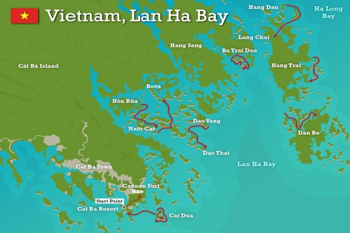 Location of Lan Ha Bay